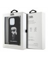 Karl Lagerfeld KLHCP15XSCBSKNK iPhone 15 Pro Max 6.7" hardcase black/black Crossbody Silicone Ikonik
