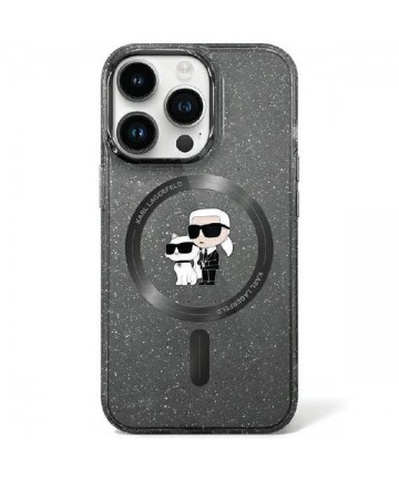 Karl Lagerfeld KLHMN61HGKCNOK iPhone 11 / Xr 6.1" black/black hardcase Karl&Choupette Glitter MagSafe
