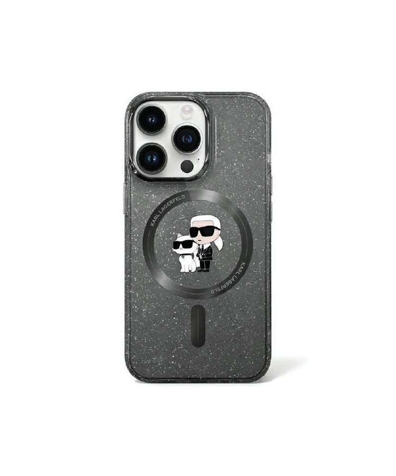 Karl Lagerfeld KLHMN61HGKCNOK iPhone 11 / Xr 6.1" black/black hardcase Karl&Choupette Glitter MagSafe