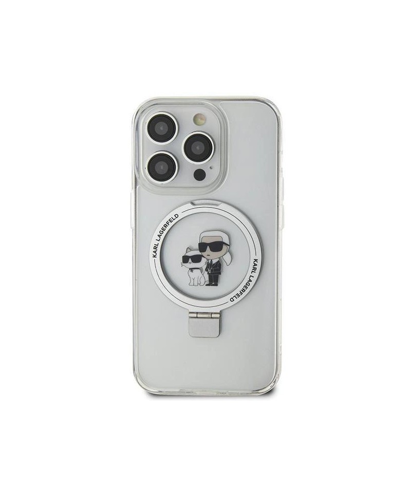 Karl Lagerfeld KLHMN61HMRSKCH iPhone 11 / Xr 6.1" white/white hardcase Ring Stand Karl&Choupette MagSafe