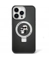 Karl Lagerfeld KLHMP13LHMRSKCK iPhone 13 Pro 6.1" black/black hardcase Ring Stand Karl&Choupette MagSafe