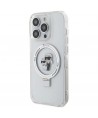 Karl Lagerfeld KLHMP14LHMRSKCH iPhone 14 Pro 6.1" white/white hardcase Ring Stand Karl&Choupette MagSafe
