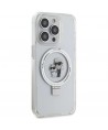 Karl Lagerfeld KLHMP14LHMRSKCH iPhone 14 Pro 6.1" white/white hardcase Ring Stand Karl&Choupette MagSafe