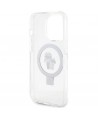 Karl Lagerfeld KLHMP14LHMRSKCH iPhone 14 Pro 6.1" white/white hardcase Ring Stand Karl&Choupette MagSafe