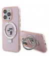 Karl Lagerfeld KLHMP15LHMRSKCP iPhone 15 Pro 6.1" pink/pink hardcase Ring Stand Karl&Choupette MagSafe
