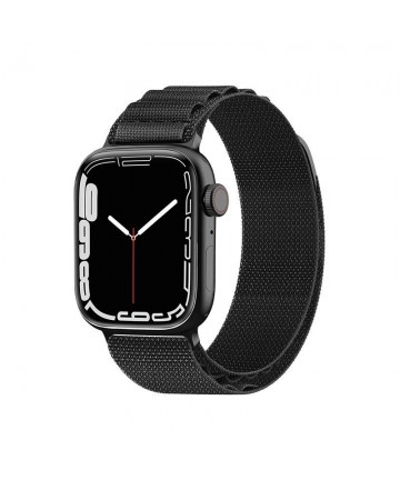 Strap with Alpine steel buckle for Apple Watch 38/40/41 mm - black