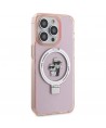 Karl Lagerfeld KLHMP15LHMRSKCP iPhone 15 Pro 6.1" pink/pink hardcase Ring Stand Karl&Choupette MagSafe
