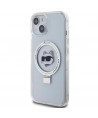 Karl Lagerfeld KLHMP15SHMRSCHH iPhone 15 6.1" white/white hardcase Ring Stand Choupette Head MagSafe