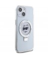 Karl Lagerfeld KLHMP15SHMRSCHH iPhone 15 6.1" white/white hardcase Ring Stand Choupette Head MagSafe
