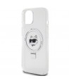 Karl Lagerfeld KLHMP15SHMRSCHH iPhone 15 6.1" white/white hardcase Ring Stand Choupette Head MagSafe