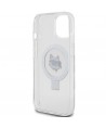 Karl Lagerfeld KLHMP15SHMRSCHH iPhone 15 6.1" white/white hardcase Ring Stand Choupette Head MagSafe