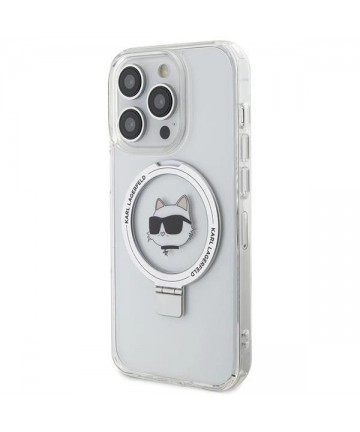 Karl Lagerfeld KLHMP15XHMRSCHH iPhone 15 Pro Max 6.7" white/white hardcase Ring Stand Choupette Head MagSafe