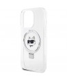 Karl Lagerfeld KLHMP15XHMRSCHH iPhone 15 Pro Max 6.7" white/white hardcase Ring Stand Choupette Head MagSafe