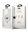 Karl Lagerfeld KLHMP15XHMRSCHH iPhone 15 Pro Max 6.7" white/white hardcase Ring Stand Choupette Head MagSafe