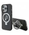 Karl Lagerfeld KLHMP15XHMRSKCK iPhone 15 Pro Max 6.7" black/black hardcase Ring Stand Karl&Choupette MagSafe