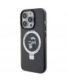 Karl Lagerfeld KLHMP15XHMRSKCK iPhone 15 Pro Max 6.7" black/black hardcase Ring Stand Karl&Choupette MagSafe