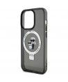 Karl Lagerfeld KLHMP15XHMRSKCK iPhone 15 Pro Max 6.7" black/black hardcase Ring Stand Karl&Choupette MagSafe
