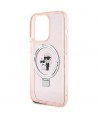 Karl Lagerfeld KLHMP15XHMRSKCP iPhone 15 Pro Max 6.7" pink/pink hardcase Ring Stand Karl&Choupette MagSafe