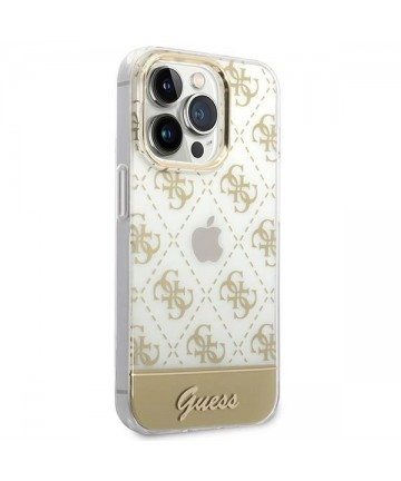 Guess GUHCP14LHG4MHG iPhone 14 Pro 6.1 "gold / gold hardcase 4G Pattern Script
