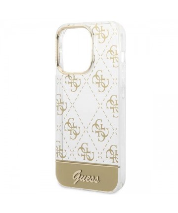 Guess GUHCP14LHG4MHG iPhone 14 Pro 6.1 "gold / gold hardcase 4G Pattern Script