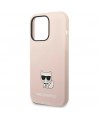 Karl Lagerfeld KLHCP14XSLCTPI iPhone 14 Pro Max 6.7 "hardcase light pink / light pink Silicone Choupette Body