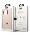 Karl Lagerfeld KLHCP14LSLCTPI iPhone 14 Pro 6.1 "hardcase light pink / light pink Silicone Choupette Body