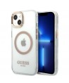 Guess GUHMP13MHTRMD iPhone 13 6.1 "gold / gold hard case Metal Outline Magsafe