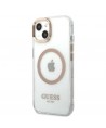 Guess GUHMP13MHTRMD iPhone 13 6.1 "gold / gold hard case Metal Outline Magsafe