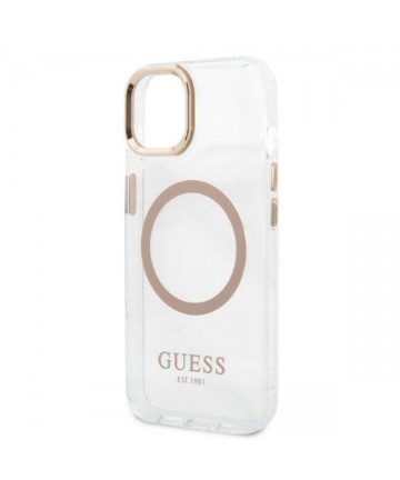 Guess GUHMP13MHTRMD iPhone 13 6.1 "gold / gold hard case Metal Outline Magsafe