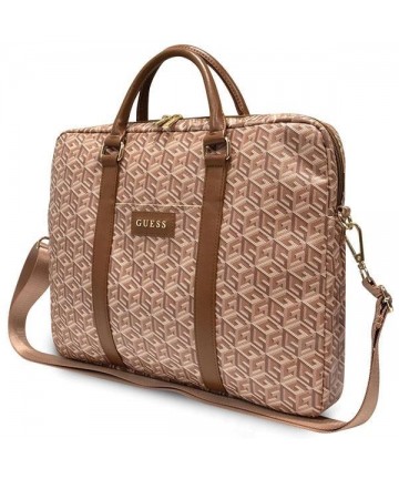 Guess GCube Stripes bag for a 16" laptop - brown