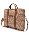 Guess GCube Stripes bag for a 16" laptop - brown