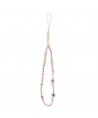 Guess pendant GUSTSHPP Phone Strap pink/pink Beads Shell