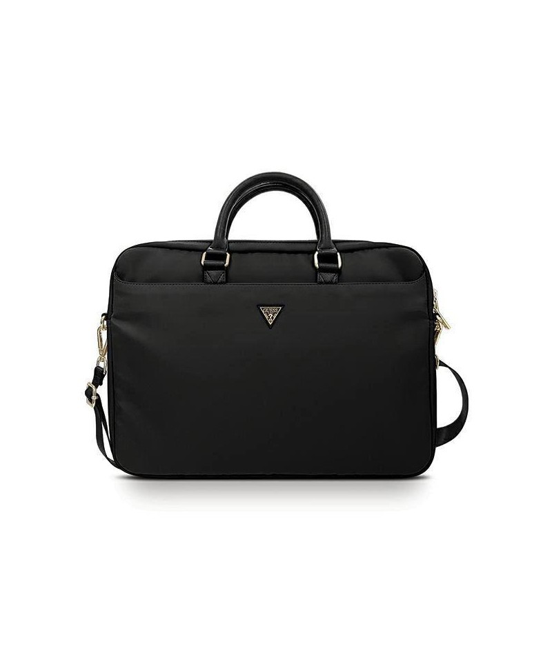 Guess Nylon Triangle Logo bag for a 16" laptop - black