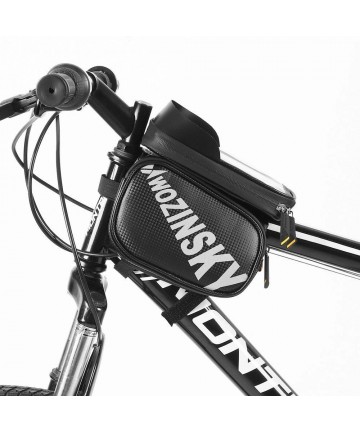 Wozinsky frame bike bag with phone case 1.5l black (WBB21BK)