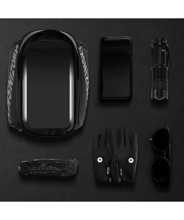 Wozinsky frame bike bag with phone case 1.5l black (WBB21BK)