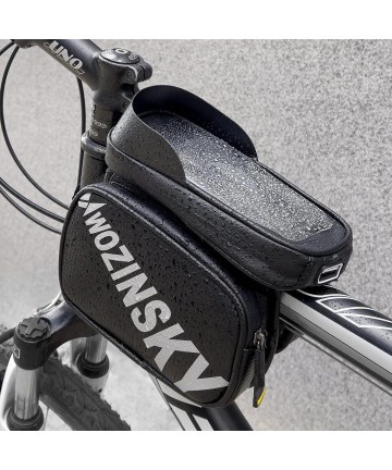 Wozinsky frame bike bag with phone case 1.5l black (WBB21BK)