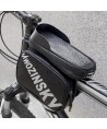 Wozinsky frame bike bag with phone case 1.5l black (WBB21BK)