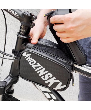 Wozinsky frame bike bag with phone case 1.5l black (WBB21BK)