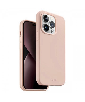 Uniq Lino Hue Magclick Charging case for iPhone 14 Pro - pink