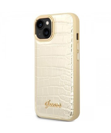 Guess GUHCP14MHGCRHD iPhone 14 Plus 6.7 "gold / gold hardcase Croco Collection