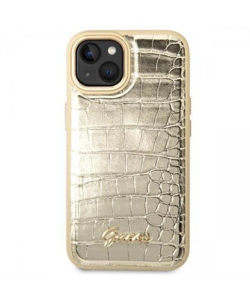 Guess GUHCP14MHGCRHD iPhone 14 Plus 6.7 "gold / gold hardcase Croco Collection