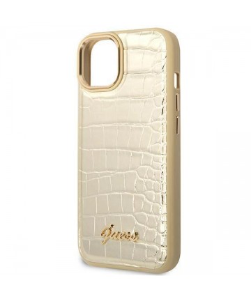Guess GUHCP14MHGCRHD iPhone 14 Plus 6.7 "gold / gold hardcase Croco Collection