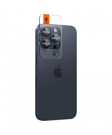Spigen Optik.tR EZ Fit Camera Protector for iPhone 14 Pro / Pro Max / 15 Pro / Pro Max - Titanium Blue 2 pcs.