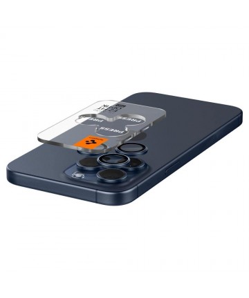 Spigen Optik.tR EZ Fit Camera Protector for iPhone 14 Pro / Pro Max / 15 Pro / Pro Max - Titanium Blue 2 pcs.