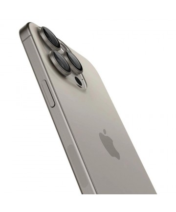 Spigen Optik.tR EZ Fit Camera Protector for iPhone 14 Pro / Pro Max / 15 Pro / Pro Max - Natural Titanium 2 pcs.