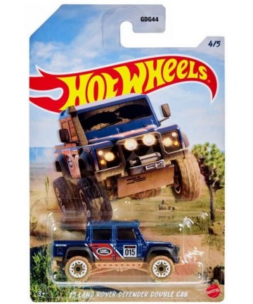 Mattel Hot Wheels: Baja Cars 4X4 - 15 Land Rover Defender Double Cab (HLK19)