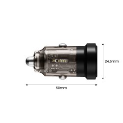 Tech-Protect CC03 30W 2-Port USB-A / USB-C Car Charger - Black