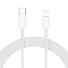 Tech-Protect NC20W Wall Charger with 100 cm USB-C / Lightning Cable - White
