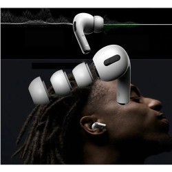 Tech-Protect Ear Tips for AirPods Pro 3 in sizes S / M / L 3-pack - white