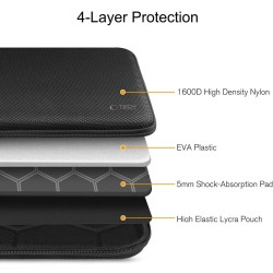 Tech-Protect Hardpouch Case for 15-16 Laptop - Black